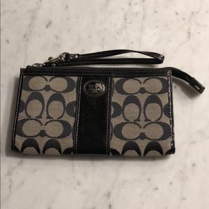 Black Coach wristlet